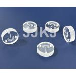 Scratch Resistant Synthetic Sapphire Window Optic Sapphire Button With Grooves