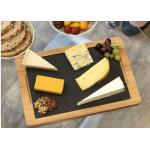 High End Professional Bamboo Cheese Board Set With Slate And Knife Sets