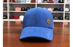 China Customize ACE 6panel structured blue embroidery and rubber patch baseball caps hats supplier
