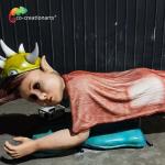 Corresponding  Sound Custom Made Animatronics Life Size Character  Anti Water for sale