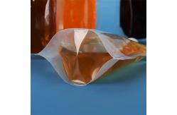 China Custom Gravure Printing Stand Up Liquid Pouches Transparent Drink Juice Spout Pouch supplier
