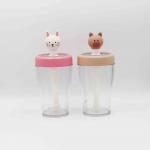 Fitness Sports Shaker Water Bottle Cute Plastic Tritan PP Material for sale