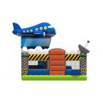 Spaceship Themed Inflatable Jump House / Airplane Bouncer With Slide For Children