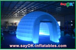 China Inflatable Igloo Tent Advertising Dome Inflatable Air Tent , Led Light Inflatable Lawn Tent supplier