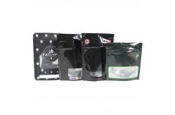 China 28g Stand Up Pouch With Window For Weed Flower Custom Packaging supplier