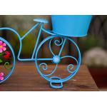 Customized Metal Bicycle Shape Garden Pot Home Decoration Multiple