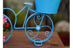 China Customized Metal Bicycle Shape Garden Pot Home Decoration Multiple supplier