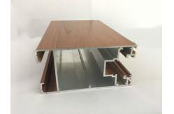China Square Wood Finish Aluminium Profiles Energy Saving And Environmental Protection supplier