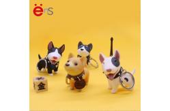 China Dog Shape Promotional Plastic Keychain Non Phthalate PVC PU material supplier