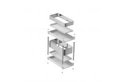 China Efficiently Organize With Under Sink Organizer Standing Storage Rack supplier