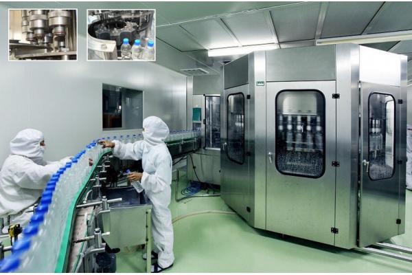 Water Filling Machines , Rinsing Filling Capping 3-in-1 Monoblock