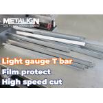 China T Bar Drywall Roll Forming Machine With Protective Film And Hydraulic Punching System manufacturer