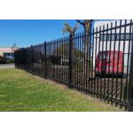 Wrought Iron Fence Pickets Decorative Metal Tubular Steel Fence for sale