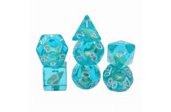 China conch resin board game dice set dnd dice supplier