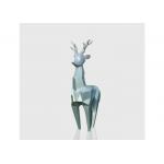 Famous Geometric Life Size Deer Sculptures Modern Art Stainless Steel for sale