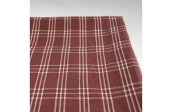 China yarn dyed Weave  59 135gsm Check And Stripe Fabrics Red Gingham Material supplier