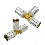OEM Factory Brass Fittings For Pex Pipe MET M Profile CSTB AENOR WRAS Approved Multilayer Pipe Fittings Brass Press Fittings for sale