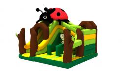 China Commercial Grade Inflatable Ladybug Bouncer Jumping Castle Inflatable Combo supplier