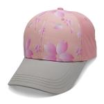 Personalized Ladies Baseball Cap , Sublimation Flower Baseball Hat Breathable for sale