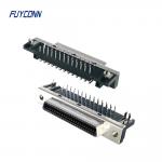 MDR Connector 50P Female Right Angle PCB SCSI Connector For PCB Board for sale