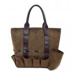 Canvas Garden Tool Carrier Tote With Custom Silk Printing / Embroidery Logo