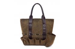 China Canvas Garden Tool Carrier Tote With Custom Silk Printing / Embroidery Logo supplier