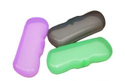 China transparent plastic eye glasses cases with magnet closer supplier
