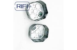 China Steel Galvanized Octangonal Silver Electrical Conduit Boxes For Electrical Systems supplier