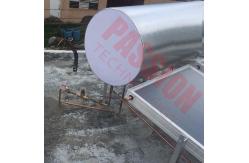 China 250 L Thermosyphon Blue Titanium Solar Home Heating System With Stainless Steel Bracket supplier