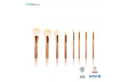 China Customized OEM Travel Makeup Brush Set Foundation Powder Plastic Handle 8PCS supplier