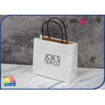 ODM Twisted Paper Handles Recycled Kraft Paper Bags 1c UV Print for sale