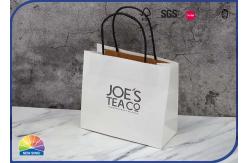 China ODM Twisted Paper Handles Recycled Kraft Paper Bags 1c UV Print supplier