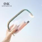 Transparent Waterproof Zipper TPU Holographic Cosmetic Bag for sale