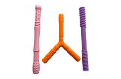 China DIY Silicone Baby Teether Multiple Sizes Customized Letter Shape Food Grade supplier