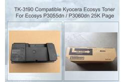 China Kyocera Mita Ecosys Toner Kit P3055DN Black Toner Kit TK3190 1T02T60NL0 supplier