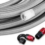 5/16 Inch Flexible Hoses Stainless Steel Braided PTFE Braided Fuel Oil Cooler Hose Lines for sale