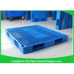 Single Faced Plastic Euro Pallets 100% Virgin HDPE Ventilated For Warehouse