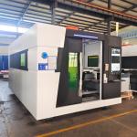 Raycus 15000W Fiber Laser Cutting Machine Raytools With Exchange Table for sale