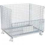 Durable Wire Mesh Container Foldable Portable Mesh Pallet Cages for sale