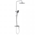 Chrome Triple Function Bathroom Shower System With Adjustable Hand Sprayer for sale