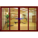 Wood Grain Color Aluminum Sliding Doors For Luxury Houses for sale