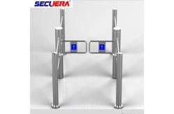 China RFID Control Wide Channel Security Turnstile Gate Automatic Swing LED Indicator Function supplier