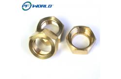China Brass Copper CNC Machined Parts Nut Milling Service Custom Component supplier
