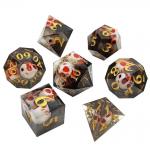 Practical Natural Resin RPG Dice Set Wear Resistant Lightweight for sale