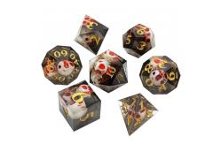 China Practical Natural Resin RPG Dice Set Wear Resistant Lightweight supplier