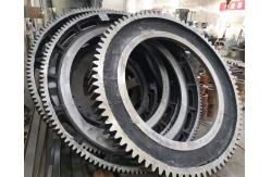 China 10Module To 70Module Big Ring Gear For Rotary Kiln And Ball Mill supplier