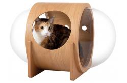 China Warm And Cat Bed Capsule For Cat & Dog Made of  Wood supplier