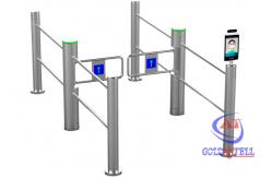 China Supermarket Access Control Turnstiles QR Code Turnstile With Thermal Camera supplier