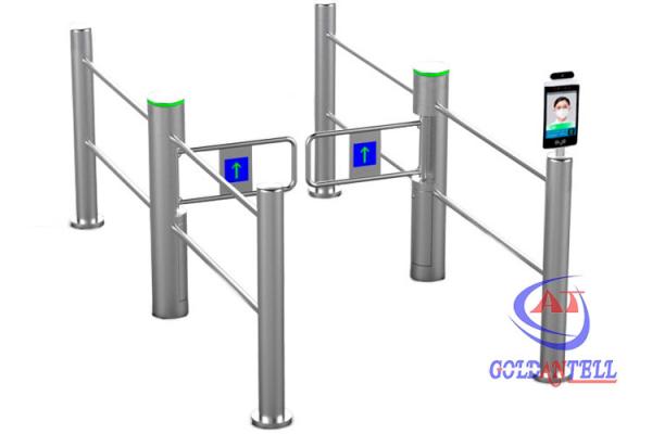 Supermarket Access Control Turnstiles QR Code Turnstile With Thermal Camera