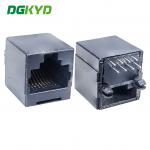 DGKYD52241188IWA8DB7HG RJ45 Ethernet connector fully plastic without light 8P8C black communication interface FR52 for sale